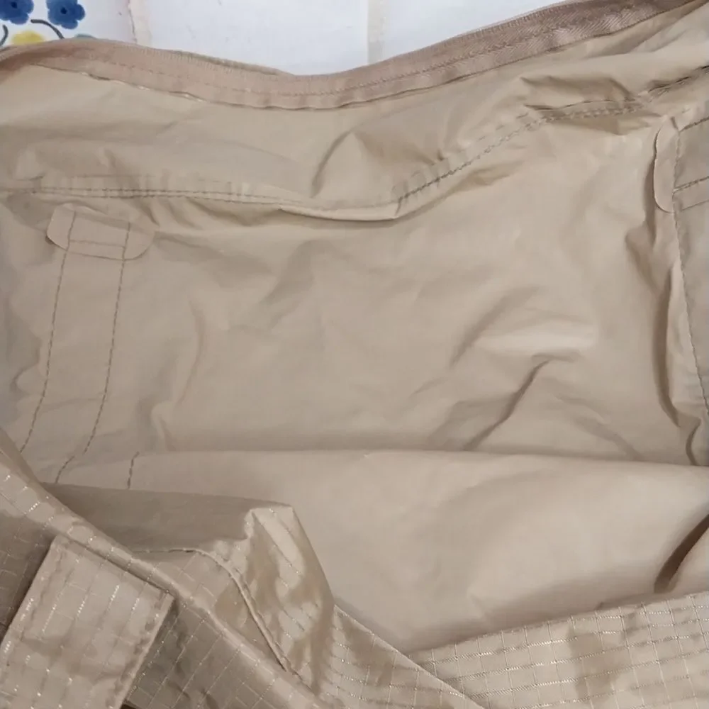 FOLDABLE Baggallini Tan Duffel Bag Spacious and Versatile